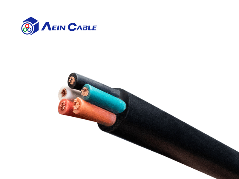 Type W Five-Conductor Round Portable Power Cable 2kV