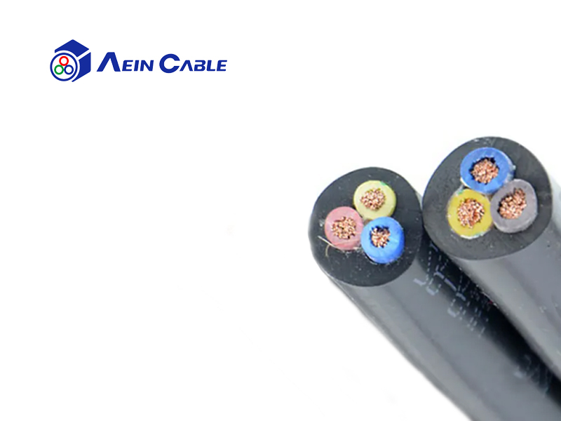 Type W Three-Conductor Round Portable Power Cable 2kV
